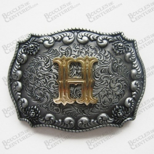 INITIALE LETTRE "H" COULEUR BRONZE INITIALE LETTRE "H" COULEUR BRONZE