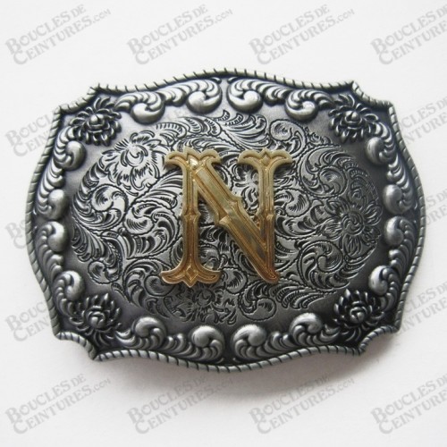 INITIALE LETTRE "N" COULEUR BRONZE INITIALE LETTRE "N" COULEUR BRONZE