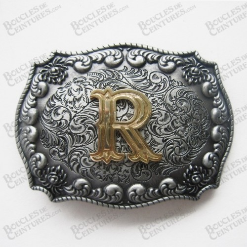 INITIALE LETTRE "R" COULEUR BRONZE INITIALE LETTRE "R" COULEUR BRONZE