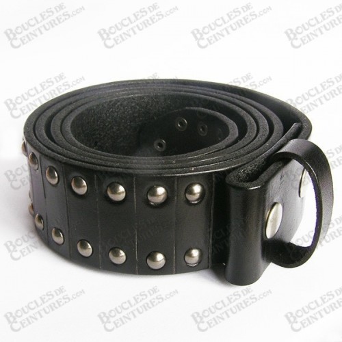 CEINTURE NOIR AVEC INSERTIONS DE CLOUS DE FORME RONDS CEINTURE NOIR AVEC INSERTIONS DE CLOUS DE FORME RONDS