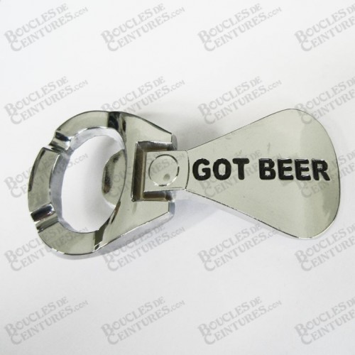 DÉCAPSULEUR "GOT BEER" EN FORME DE LANGUETTE DE CANETTE ALU DÉCAPSULEUR "GOT BEER" EN FORME DE LANGUETTE DE CANETTE ALU
