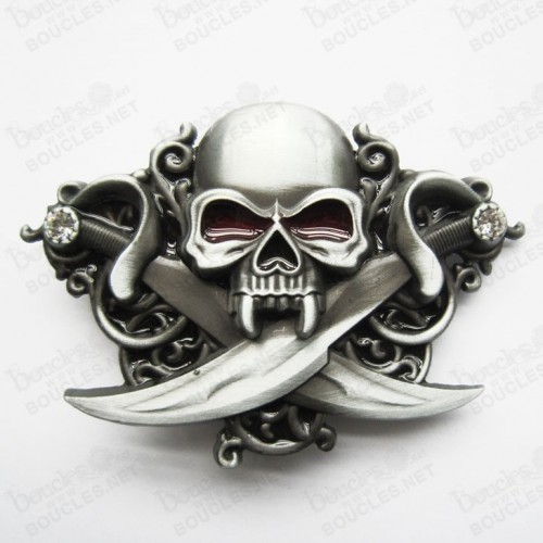 VAMPIRE TÊTE DE MORT AVEC SABRES VAMPIRE TÊTE DE MORT AVEC SABRES
