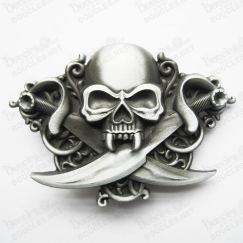 VAMPIRE TÊTE DE MORT AVEC SABRES VAMPIRE TÊTE DE MORT AVEC SABRES