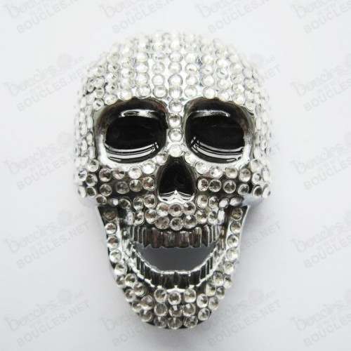 CRÂNE RIEUR AVEC DIAMANTS STRASS CRÂNE RIEUR AVEC DIAMANTS STRASS