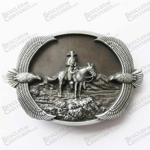 COWBOY SUR SON CHEVAL COWBOY SUR SON CHEVAL